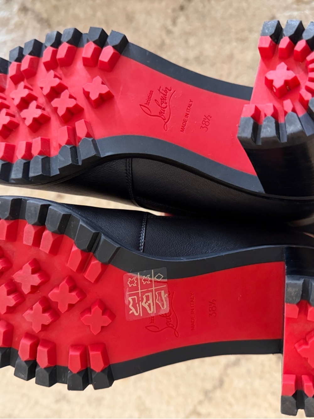 Christian Louboutin 70mm Leather Chelsea Marchacroche Booties - Picture 3 of 8